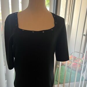 Elegant Black Women's Top
